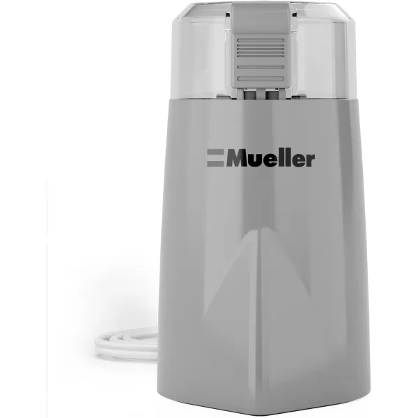 Mueller HyperGrind Precision Electric SpiceCoffee Grinder Mill with Large Grinding Capacity and Powerful Motor also for Spices Herbs Nuts Grains WhiteGray
