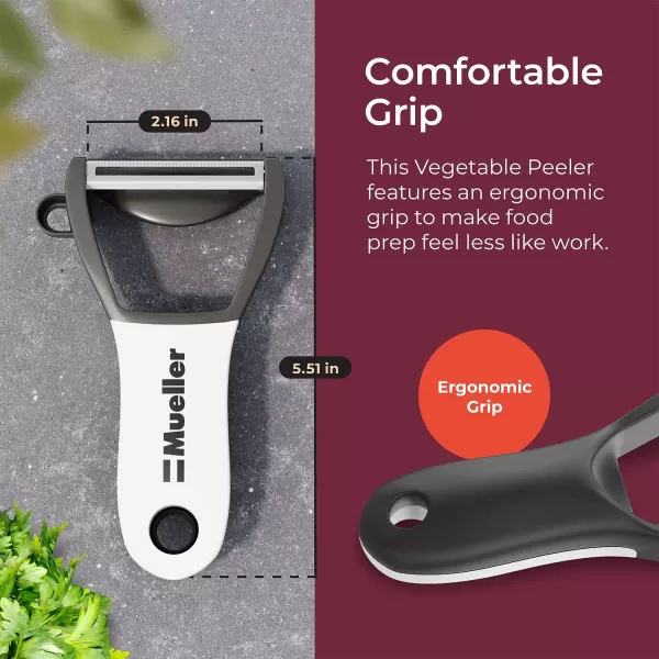 Mueller Ultra 4 in 1 Peeler Vegetable Peeler Kitchen Tool with Multiple Blades Corn Stripper Orange Peeler Potato Eye Remover Straight Blade SlicerMueller Ultra 4 in 1 Peeler Vegetable Peeler Kitchen Tool with Multiple Blades Corn Stripper Orange Peeler Potato Eye Remover Straight Blade Slicer