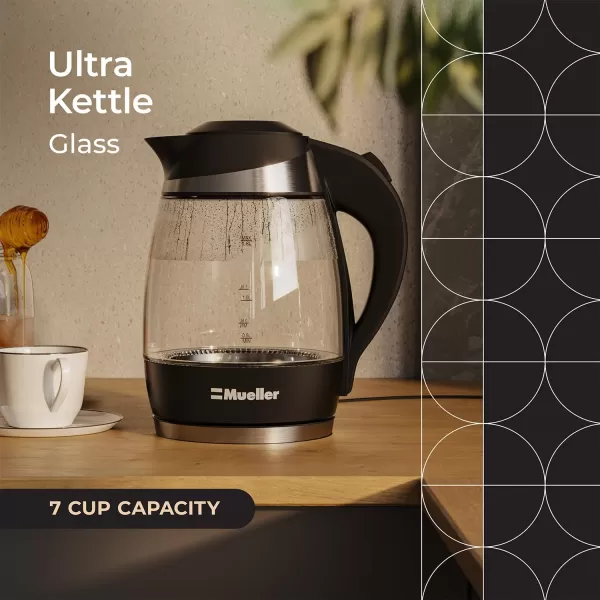 Mueller Ultra Kettle Model No M99S 1500W Electric Kettle with SpeedBoil Tech 18 Liter Cordless with LED Light Borosilicate Glass Auto ShutOff and BoilDry ProtectionMueller Ultra Kettle Model No M99S 1500W Electric Kettle with SpeedBoil Tech 18 Liter Cordless with LED Light Borosilicate Glass Auto ShutOff and BoilDry Protection