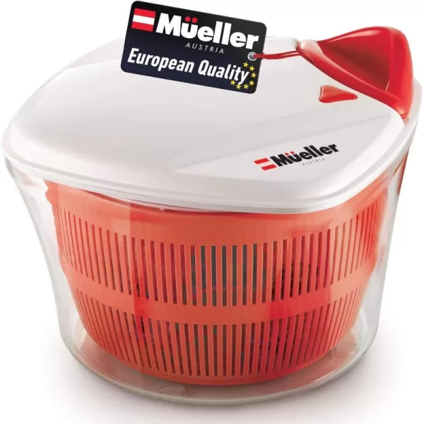 MUELLER Large 5L Salad Spinner Vegetable Washer with Bowl AntiWobble Tech Lockable Colander Basket and Smart Lock Lid  Lettuce Washer and Dryer  Easy Water Drain SystemMUELLER Large 5L Salad Spinner Vegetable Washer with Bowl AntiWobble Tech Lockable Colander Basket and Smart Lock Lid  Lettuce Washer and Dryer  Easy Water Drain System