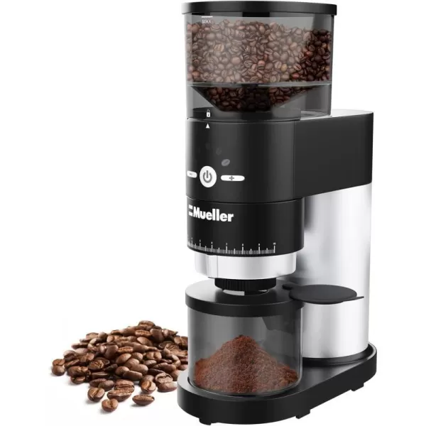 Mueller UltraGrind Conical Burr Grinder Professional Series Innovative Detachable PowderBlock Grinding Chamber for Easy Cleaning and 40mm Hardened Gears for Long LifeMueller UltraGrind Conical Burr Grinder Professional Series Innovative Detachable PowderBlock Grinding Chamber for Easy Cleaning and 40mm Hardened Gears for Long Life