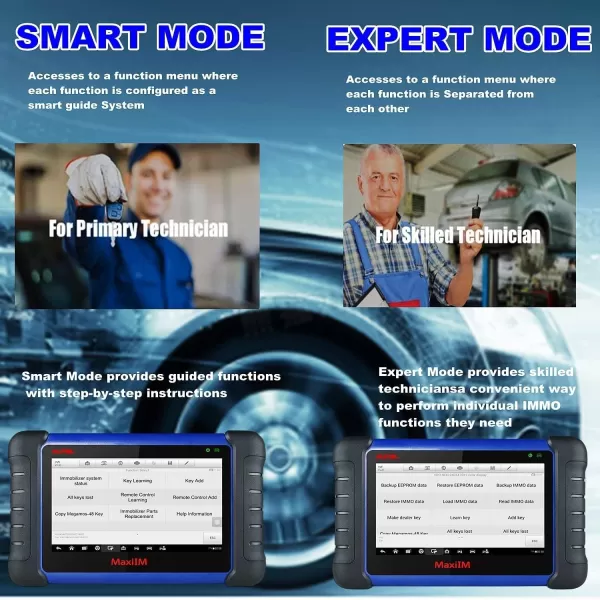2023 Autel MaxiIM IM508S IMMO Key Fob Programming Tool Car Key Programmer Car Scanner Remote Control Learning Read&amp;Write All System Diagnostic 28+ Service Functions Active Test Upgrade of IM508/KM100