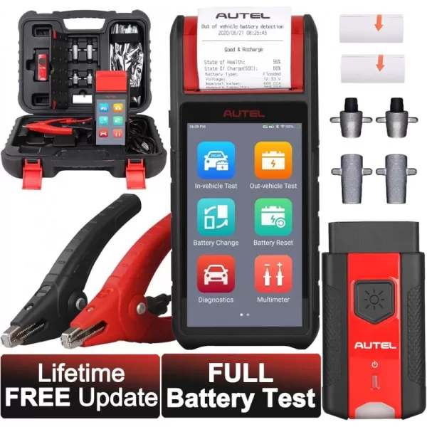 Autel Car Battery Tester 6v 12v Automotive MaxiBAS BT608  Scanner Adaptive Conductance Electric Appliance Reset AutoVIN Cranking and Charging System Test Advanced BT506 BT508 Scanner Adaptive Conductance Electric Appliance Reset AutoVIN Cranking and Charging System Test Advanced BT506 BT508)