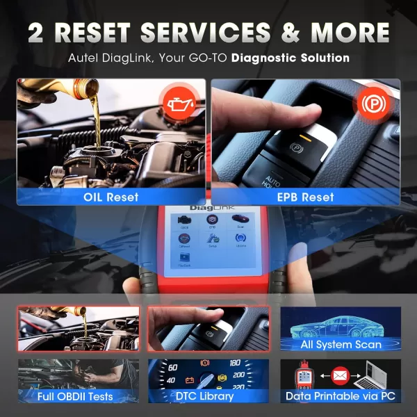 Autel Code Reader Diaglink  All Systems/Modules Diagnostic for ABS, SRS, Engine, Transmission etc, EPB, Oil Reset All Systems/Modules Diagnostic for ABS, SRS, Engine, Transmission etc, EPB, Oil Reset)