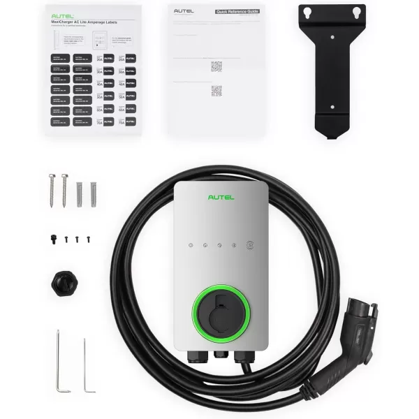 Autel Home Level 2 EV Charger up to 50Amp, 240V, Indoor/Outdoor Car Charging Station, Wi-Fi and Bluetooth Enabled EVSE, Flexible 25-Foot Cable,Hardwired, Dark Gray