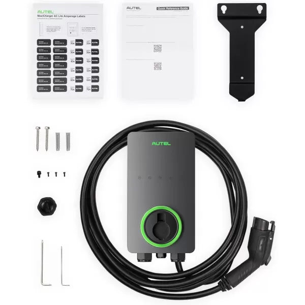 Autel Home Level 2 EV Charger up to 50Amp, 240V, Indoor/Outdoor Car Charging Station, Wi-Fi and Bluetooth Enabled EVSE, Flexible 25-Foot Cable,Hardwired, Dark Gray