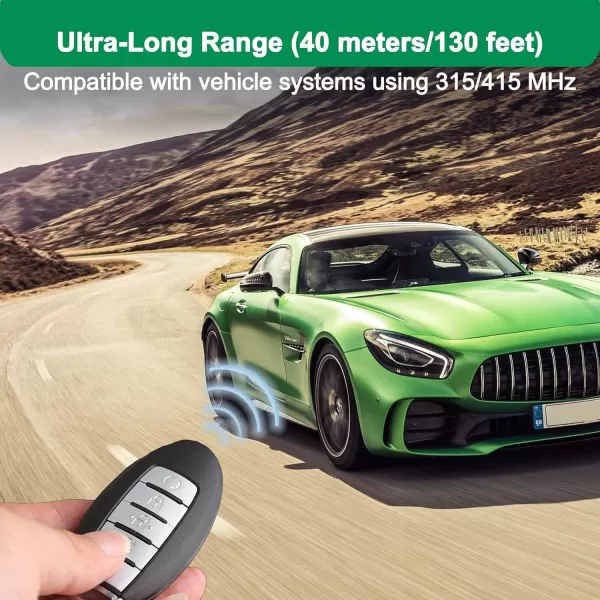 Autel IKEY Programmable Smart Key 2023 Newest Key Fob Programming Key Creation/Clone 315M/415M 5 Buttons Blank Key OE Quality for Nissan Key Replacement Work with Autel MaxiIM KM100 )