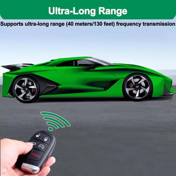 Autel IKEY Programmable Smart Key, IKEYCR5TPR, Work with Autel KM100, 2023 Newest Key Fob Programming, Key Replacement for Chrysler and for Dodge, Key Creation, 315M/415M, 5 Buttons Blank Key