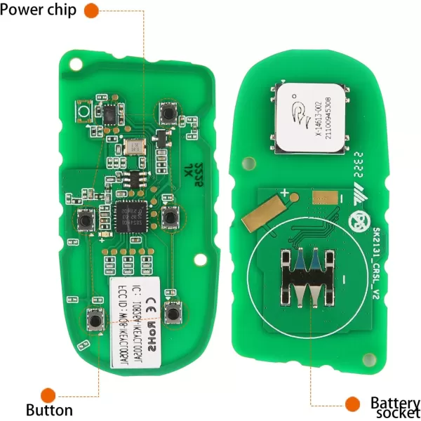 Autel IKEY Programmable Smart Key, IKEYCR5TPR, Work with Autel KM100, 2023 Newest Key Fob Programming, Key Replacement for Chrysler and for Dodge, Key Creation, 315M/415M, 5 Buttons Blank Key