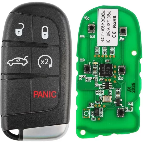 Autel IKEY Programmable Smart Key, IKEYCR5TPR, Work with Autel KM100, 2023 Newest Key Fob Programming, Key Replacement for Chrysler and for Dodge, Key Creation, 315M/415M, 5 Buttons Blank Key