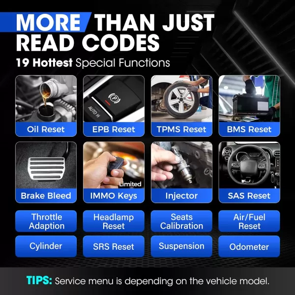 Autel MaxiAP AP200 OBD2 Scanner Bluetooth Wireless OBDII Auto Diagnostic Tool with Full System Diagnostic, 19 Reset Functions, AutoVIN, Check Engine Light Code Reader for iPhone Android