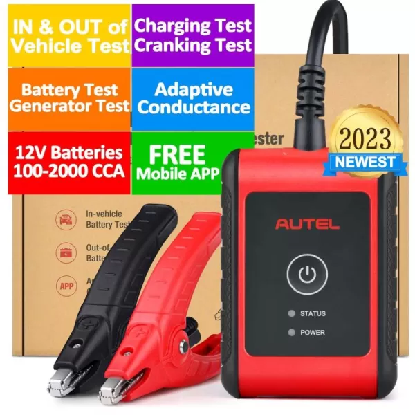 Autel MaxiBAS BT506 Car Battery Tester, Lite of BT508/BT608/BT609, 6v 12v 100-2000 CCA Battery Analyzer, Adaptive Conductance, Cranking Charging System Test, Battery Diagnostic Tool for All Vehicles