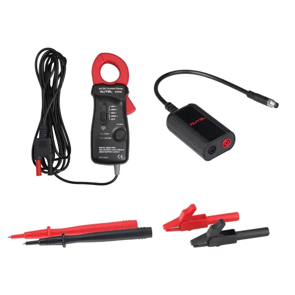 Autel MaxiBAS BTAK Battery Tester Accessory Kit Measure Voltage Current Resistance Battery Strength Digital Readouts Current Clamp Vehicle Electrical System 20mA to 400A AC/DC Used with BT608 BT609