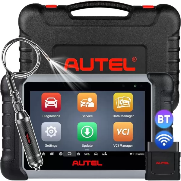 Autel MaxiCOM MK808Z-BT with 60$ MV108, Android 11 Bi-Directional Control Scanner, 28+ Service, 2023 Upgraded of MK808BT/MK808S, FCA Auto Auth, All System Diagnostic Tool for OBDII Cars &amp; 12V Trucks