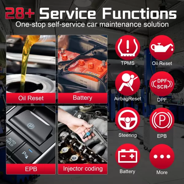 Autel MaxiCOM MK808Z with 60$ MV108, Android 11 Bi-Directional Control Scanner, 28+ Special Service, 2023 Upgraded of MK808/MX808, FCA Auto Auth, All System Diagnostic Tool for OBDII Cars &amp; 12V Trucks