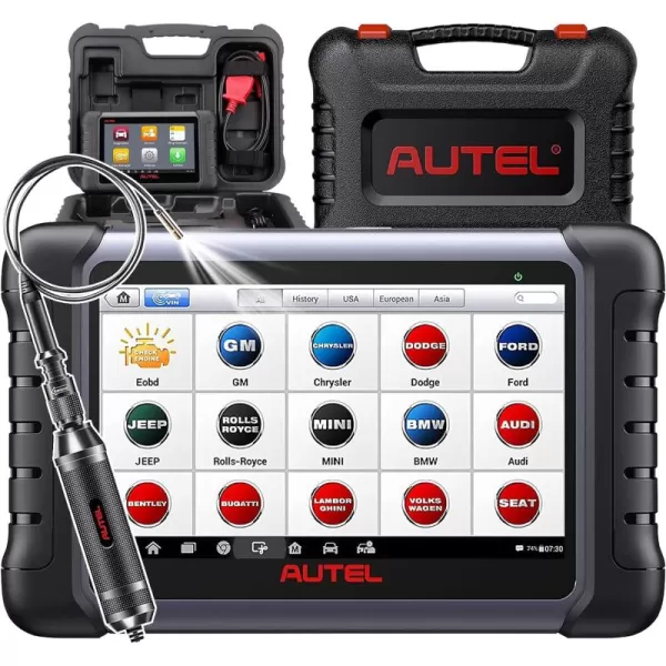 Autel MaxiCOM MK808Z with 60$ MV108, Android 11 Bi-Directional Control Scanner, 28+ Special Service, 2023 Upgraded of MK808/MX808, FCA Auto Auth, All System Diagnostic Tool for OBDII Cars &amp; 12V Trucks