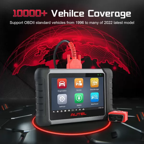 Autel MaxiCOM MK808Z with 60$ MV108, Android 11 Bi-Directional Control Scanner, 28+ Special Service, 2023 Upgraded of MK808/MX808, FCA Auto Auth, All System Diagnostic Tool for OBDII Cars &amp; 12V Trucks