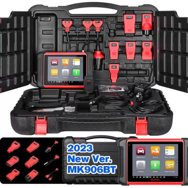 Autel MaxiCOM MK906BT OBDI OBD2 Scanner: Same as MaxiSys MS906BT MS906 Pro MK906 Pro, 2023 Auto Diagnostic Scan Tool for All Cars w/ECU Coding, Bi-Directional, 36+ Service for 150 Make, FCA AutoAuth
