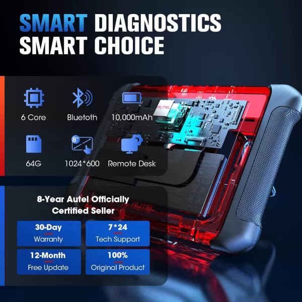 Autel MaxiCOM MK906BT OBDI OBD2 Scanner: Same as MaxiSys MS906BT MS906 Pro MK906 Pro, 2023 Auto Diagnostic Scan Tool for All Cars w/ECU Coding, Bi-Directional, 36+ Service for 150 Make, FCA AutoAuth