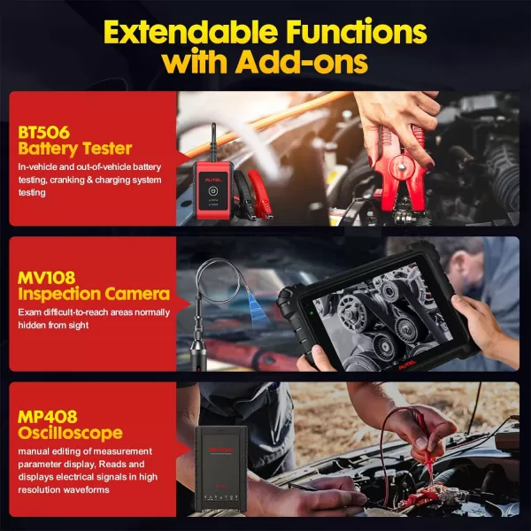 Autel MaxiCOM MK906Pro-TS Diagnostic Scan Tool - 2023 Upgrade Version of MK906PRO/MS906TS, Bi-Directional Control Scan Tool with Advanced ECU Coding, 36+Services, Guided Function, AutoAuth for FCA SGW