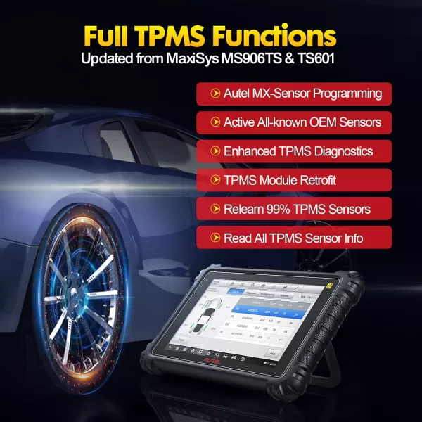 Autel MaxiCOM MK906Pro-TS Diagnostic Scan Tool - 2023 Upgrade Version of MK906PRO/MS906TS, Bi-Directional Control Scan Tool with Advanced ECU Coding, 36+Services, Guided Function, AutoAuth for FCA SGW