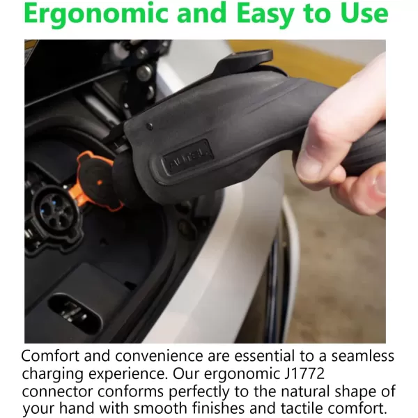 Autel MaxiCharger AC Wallbox Home 240V 40A Level 2 Electric Vehicle Charger NEMA 14-50 Separate Holster 25ft J1772 Charging Cable Monitoring with MaxiCharge APP WiFi Bluetooth Ethernet Connection