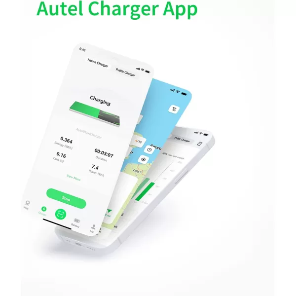 Autel MaxiCharger Home Smart Electric Vehicle  Charger, 50 Amp Level 2 Wi-Fi and Bluetooth Enabled EVSE, Indoor/Outdoor Car Charging Station, with in-Body Holster and 25-Foot Premium Cable