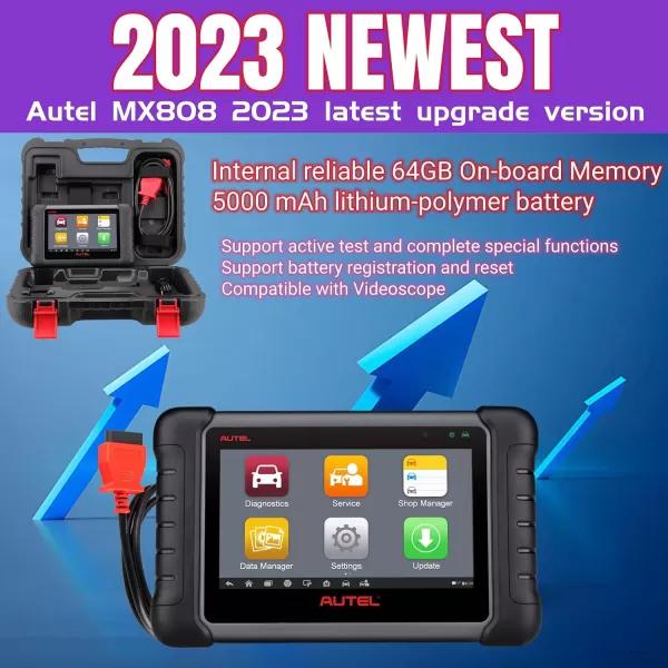 Autel MaxiCheck MX808 Diagnostic Scan Tool OBD2 Scanner Same as maxicom mk808 MK808S can Scanner para Autos maxisys xtool Auto Vin Auto Scan Autos 28+ Services )