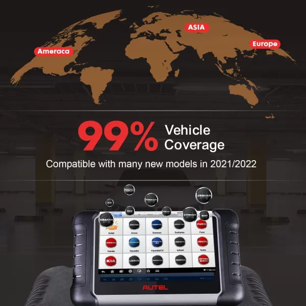 Autel MaxiDAS DS808K Bi-Directional Scanner: 2023 Version ECU Coding Scan Tool, Upgrade Version of MP808/ DS708/ DS808, 31+ Service, Same As MaxiSYS MS906, Offline ECU Programming, Work with MV108