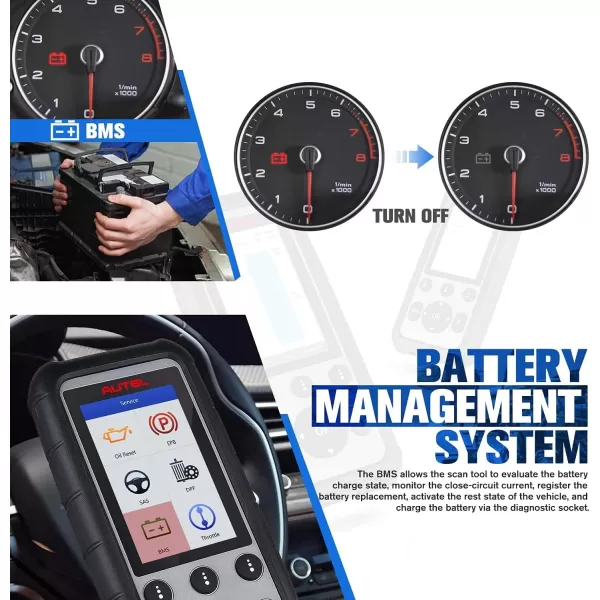 Autel MaxiDiag MD806 OBD2 Scanner, 2023 ABS SRS Engine Transmission Four Systems Diagnostic Scan Tool with Oil Reset, EPB, SAS, D-P-F, BMS, Auto VIN, Read/Clear Codes, Live Data, Freeze Frame Data