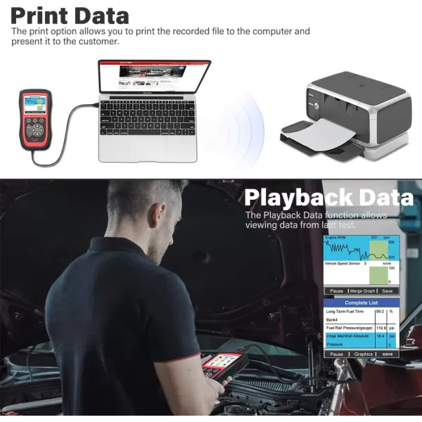 Autel MaxiDiag MD806 OBD2 Scanner, 2023 ABS SRS Engine Transmission Four Systems Diagnostic Scan Tool with Oil Reset, EPB, SAS, D-P-F, BMS, Auto VIN, Read/Clear Codes, Live Data, Freeze Frame Data