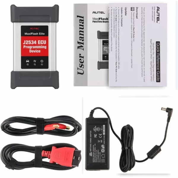 Autel MaxiFlash Elite J 2534 Reprogramming Device Vehicle Communication Interface J2534 PassThru ECU Programming Device Work with Autel Maxisys Autel MS908S PRO MS908CV MK908 MK908P MS Elite and PC