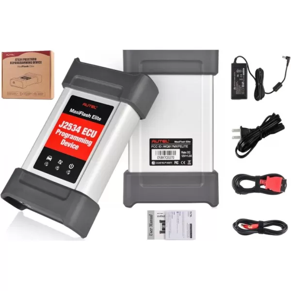 Autel MaxiFlash Elite J 2534 Reprogramming Device Vehicle Communication Interface J2534 PassThru ECU Programming Device Work with Autel Maxisys Autel MS908S PRO MS908CV MK908 MK908P MS Elite and PC