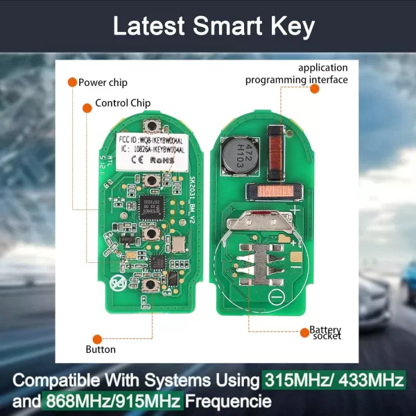 Autel MaxiIM IKEY, IKEYBW004AL, Work with KM100, Universal Car Key, OE-Quality Smart Key for BMW, Key Fob Programming, IMMO Learning, Vehicle Blank Key, Key Creation/Clone, Chip Read/Write