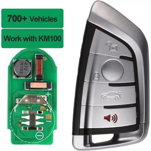 Autel MaxiIM IKEY, IKEYBW004AL, Work with KM100, Universal Car Key, OE-Quality Smart Key for BMW, Key Fob Programming, IMMO Learning, Vehicle Blank Key, Key Creation/Clone, Chip Read/Write