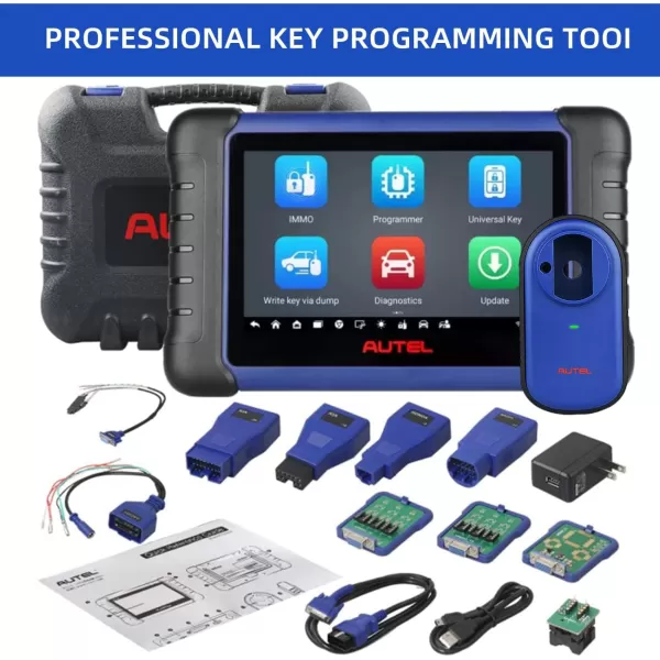 Autel MaxiIM IM508S Automotive Key Fob Programming Tool with XP200 IMMO Key Programmer Bidirectional Control Scan Upgraded of IM508 MK808S KM100 E All System Diagnostic 40+ Services, AutoAuth FCA