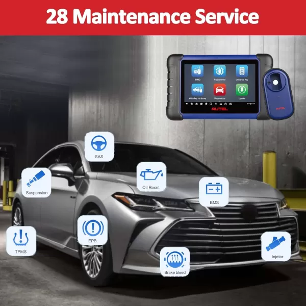 Autel MaxiIM IM508S Key Fob Programming Tool, 2023 Newest Car Key Programmer, Upgrade of IM508/KM100, All System Diagnostic Scan Tool, IMMO Tool Car Scanner, 28+Service, Active Test Scan Tool
