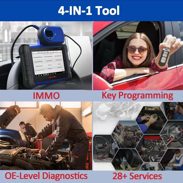 Autel MaxiIM IM508S Key Fob Programming Tool, 2023 Newest Car Key Programmer, Upgrade of IM508/KM100, All System Diagnostic Scan Tool, IMMO Tool Car Scanner, 28+Service, Active Test Scan Tool