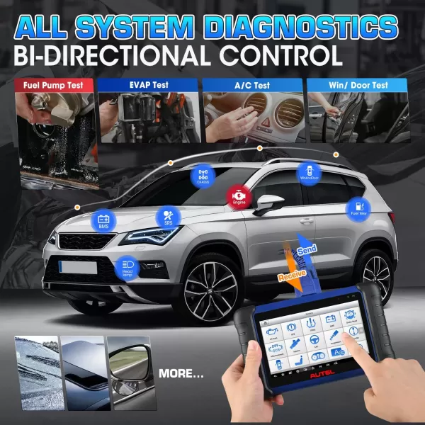 Autel MaxiIM IM508S PRO w/ XP400 PRO, 2023 Same as IM608 PRO II, Enhanced of IM508 IM508S IM608, 2023 Advanced IMMO Key Fob Programming Tool, Read/Write EEPROM MCU, Bidirectional Control, 40+ Service