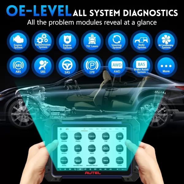 Autel MaxiIM IM608 II Key Fob Programming Tool, Upgrade of IM608 PRO/IM608/IM508, Top IMMO Functions with XP400 Pro Key Programmer, Advanced J2534 ECU Programming &amp; Coding, Bi-Directional, 40+Services