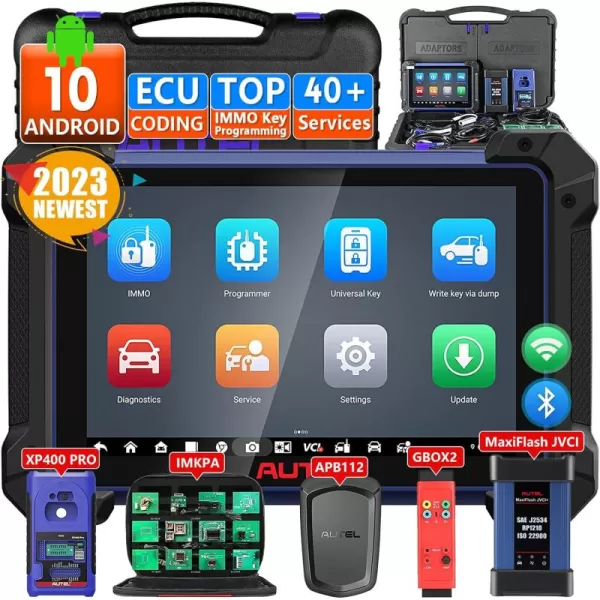 Autel MaxiIM IM608 II Key Fob Programming Tool, Upgrade of IM608 PRO/IM608/IM508, Top IMMO Functions with XP400 Pro Key Programmer, Advanced J2534 ECU Programming &amp; Coding, Bi-Directional, 40+Services