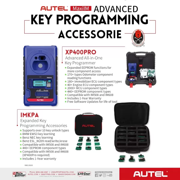 Autel MaxiIM IM608 PRO [2-Year Updates] 2023 Key FOB Programming Tool [XP400 Pro, IMKPA Kit, G-BOX2, APB112, Valued $1316] ECU Coding, Bi-Directional Diagnostic Tool, 36+ Services