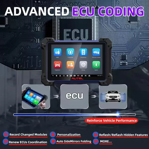 Autel MaxiIM IM608 PRO II Key Programming Tool, 2023 Android 10 Enhanced of IM608S/ IM608 II, with XP400PRO Key Programmer, 38+ Services, Key Fob Programmer Advanced ECU Coding, Better IM508S KM100