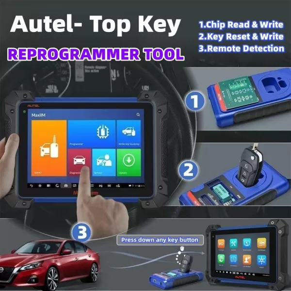 Autel MaxiIM IM608 PRO II Key Programming Tool, 2023 Android 10 Enhanced of IM608S/ IM608 II, with XP400PRO Key Programmer, 38+ Services, Key Fob Programmer Advanced ECU Coding, Better IM508S KM100