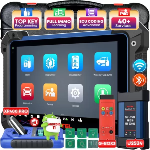 Autel MaxiIM IM608S II w/ XP400 Pro &amp; GBOX3, 2023 Same as IM608 Pro II, Android 10 Top IMMO Key Fob Programming Tool, Upgrade of IM608Pro/ IM508 Pro/ IM508S, J2534 ECU Programming Coding, 40+ Services