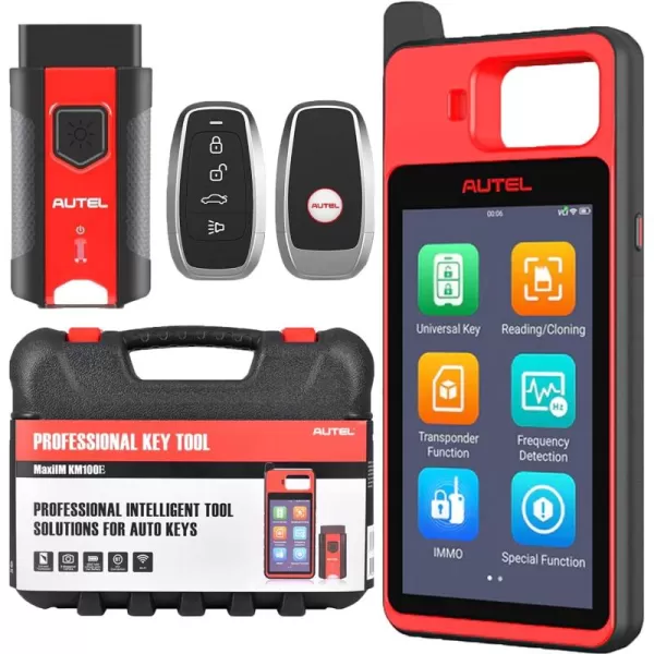 Autel MaxiIM KM100  Key Fob Programming Tool, IM508 &amp; IM608 2023 New Alternative IMMO Key programmer with 2 Blank Ikeys, Transponder Chip Read, Write, Clone, Guided IMMO Paring, Frequency Detection Key Fob Programming Tool, IM508 &amp; IM608 2023 New Alternative IMMO Key programmer with 2 Blank Ikeys, Transponder Chip Read, Write, Clone, Guided IMMO Paring, Frequency Detection)