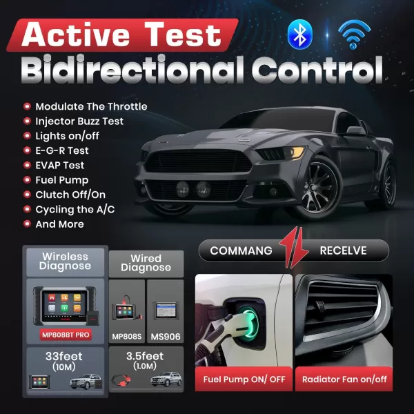 Autel MaxiPRO MP808BT PRO, 2023 Newest with 2-Year Update , ECU Coding as MS906 PRO/ MS906BT, Bidirectional Scan Tool, 30+ Service, OE Full Diagnose, Level up From MP808S, FCA SGW, 11.0 OS, ECU Coding as MS906 PRO/ MS906BT, Bidirectional Scan Tool, 30+ Service, OE Full Diagnose, Level up From MP808S, FCA SGW, 11.0 OS)