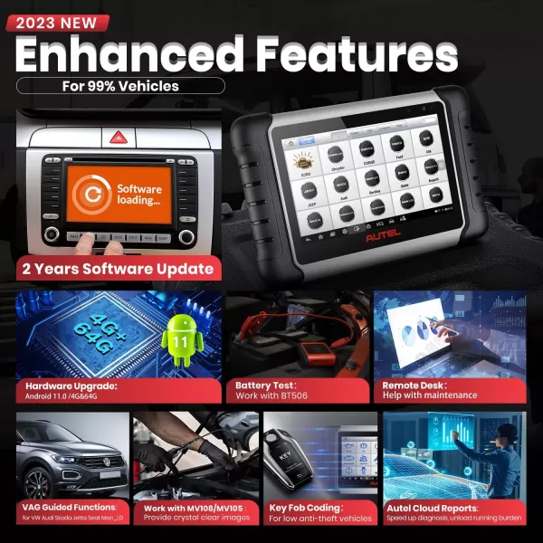 Autel MaxiPRO MP808BT PRO, 2023 Newest with 2-Year Update , ECU Coding as MS906 PRO/ MS906BT, Bidirectional Scan Tool, 30+ Service, OE Full Diagnose, Level up From MP808S, FCA SGW, 11.0 OS, ECU Coding as MS906 PRO/ MS906BT, Bidirectional Scan Tool, 30+ Service, OE Full Diagnose, Level up From MP808S, FCA SGW, 11.0 OS)