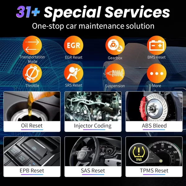 Autel MaxiPRO MP808Z-TS with Mx-Sensor Bundle: Android 11 ECU Coding Scanner with 2 Year Update, Full TPMS, 36+ Services, Upgraded of MP808TS &amp; MP808BT Pro, Alternative to MS906TS &amp; MK906 Pro-TS