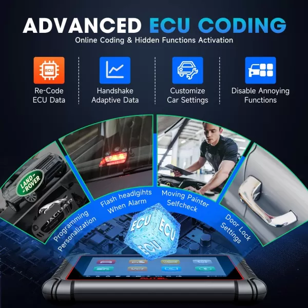 Autel MaxiPRO MP900-BT Scanner: 2023 DoIP/CAN FD MP900BT, Newer Model of MP808BT PRO, Ugraded of MS906BT/ DS808/ MP808S/ MP900/ DS900, ECU Coding Bidirectional Scan Tool, VIN/License Scan, 40+ Service